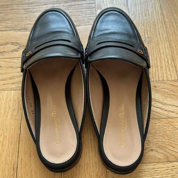 Gianvito Rossi Vitello Glove Black flat - 36.5 - Picture 10 of 10